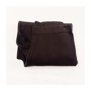 Zara Wide Leg Cropped Pants Black White Trim SZ L